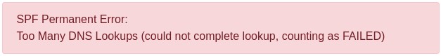 spf permanent error message