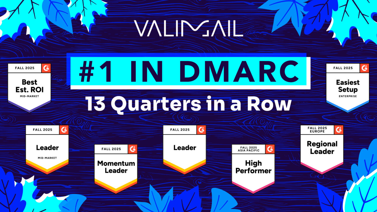 Valimail G2 fall 2025 report - #1 in DMARC