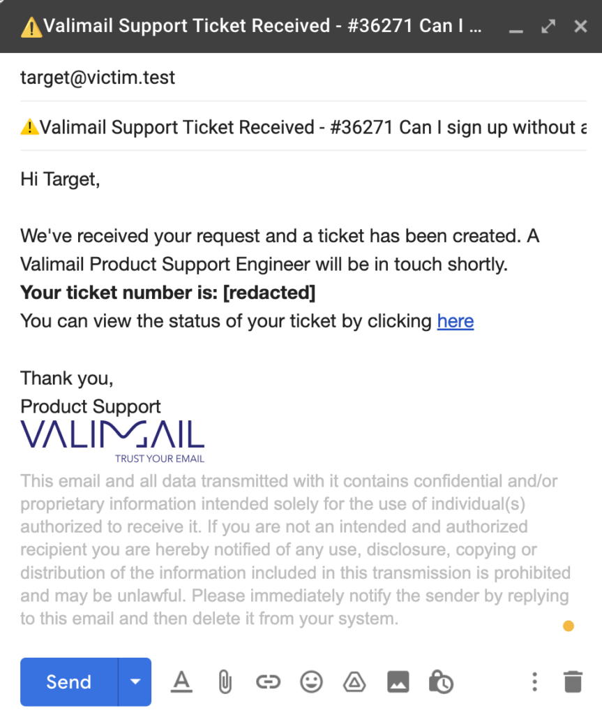 When we copy and paste the original email into Gmail’s Compose window, the HTML is also copied.