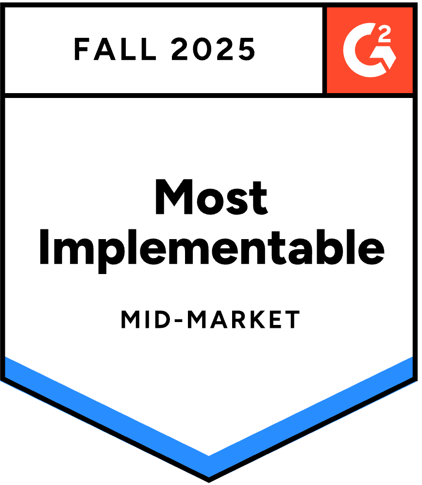 g2 fall 2025 most implementable mid market