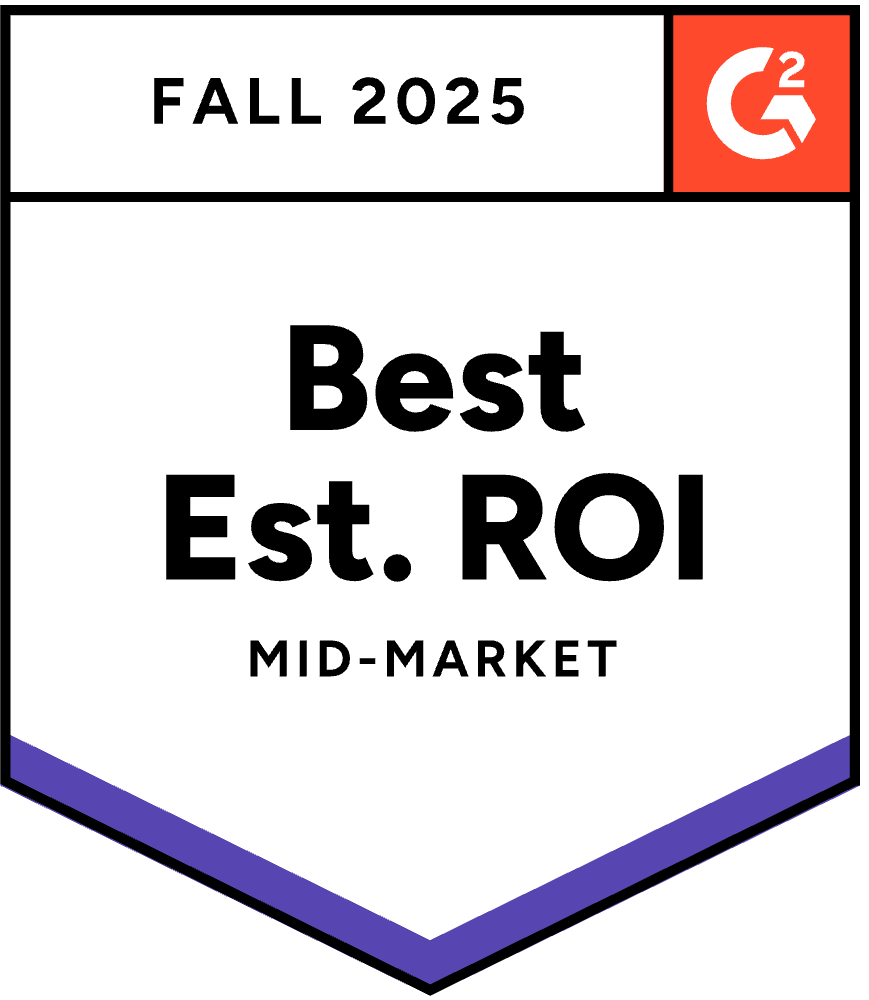 g2 fall 2025 best est roi mid market