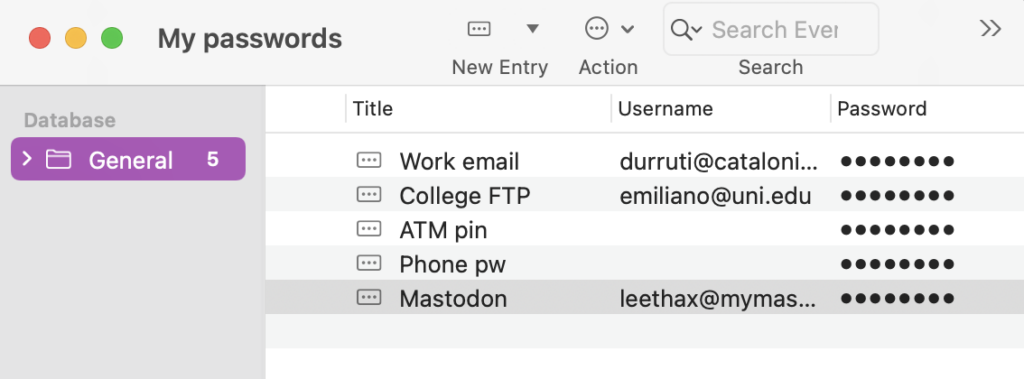 KeePass is a popular, cross-platform, open-source password manager