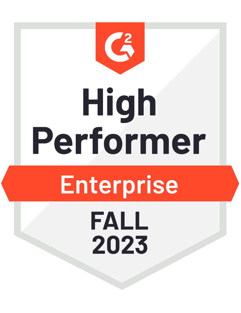 g2 badge high performer enterprise fall 2023